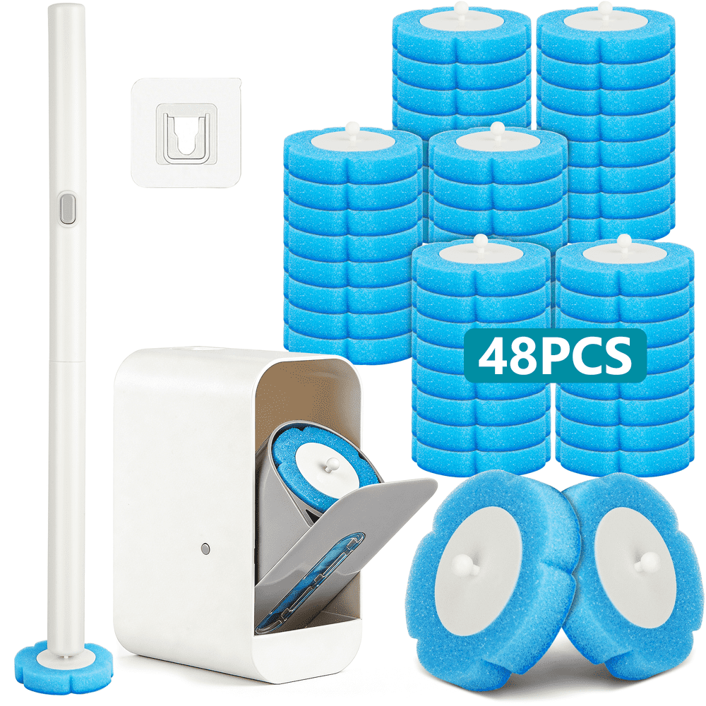 Ilavclean Disposable Toilet Bowl Brush System with 48 Refills: $17.99 Ilavclean Disposable Toilet Bowl Brush System with 48 Refills: $17.99