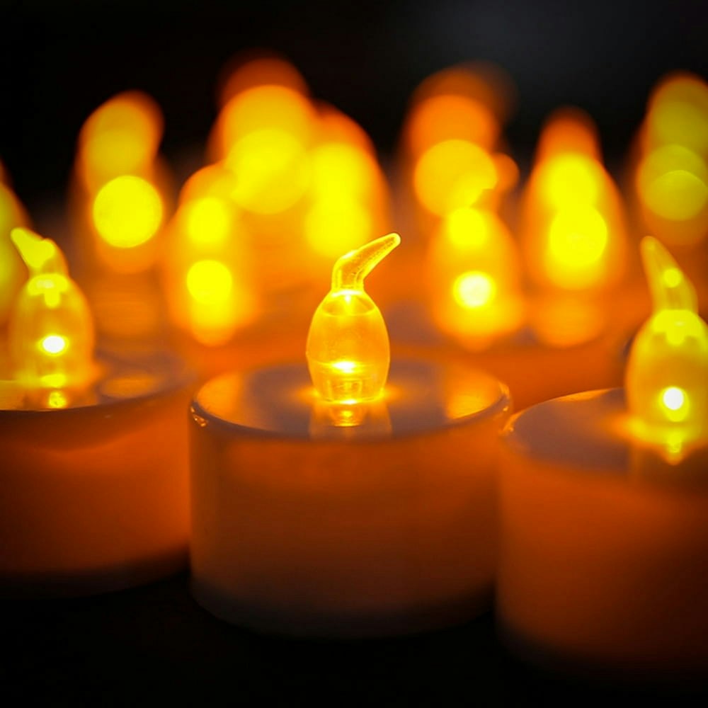 Neween LED Flameless Tealight Candles 24-Pack: $10 Neween LED Flameless Tealight Candles 24-Pack: $10