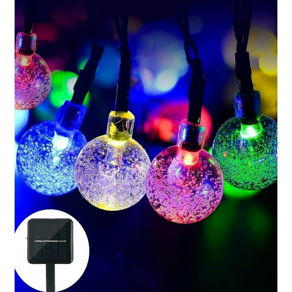 Somnr Christmas Solar Globe String Lights 30-LED 19.7ft: $10 Somnr Christmas Solar Globe String Lights 30-LED 19.7ft: $10