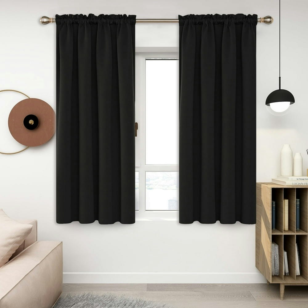 Deconovo Thermal Blackout Curtains 2-Pack 52"W x 54"L: $20.24