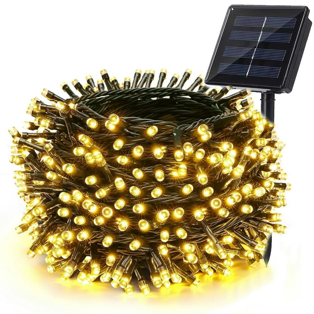 Toodour 72ft 200-LED Solar String Lights Outdoor Warm White: $13.99 Toodour 72ft 200-LED Solar String Lights Outdoor Warm White: $13.99