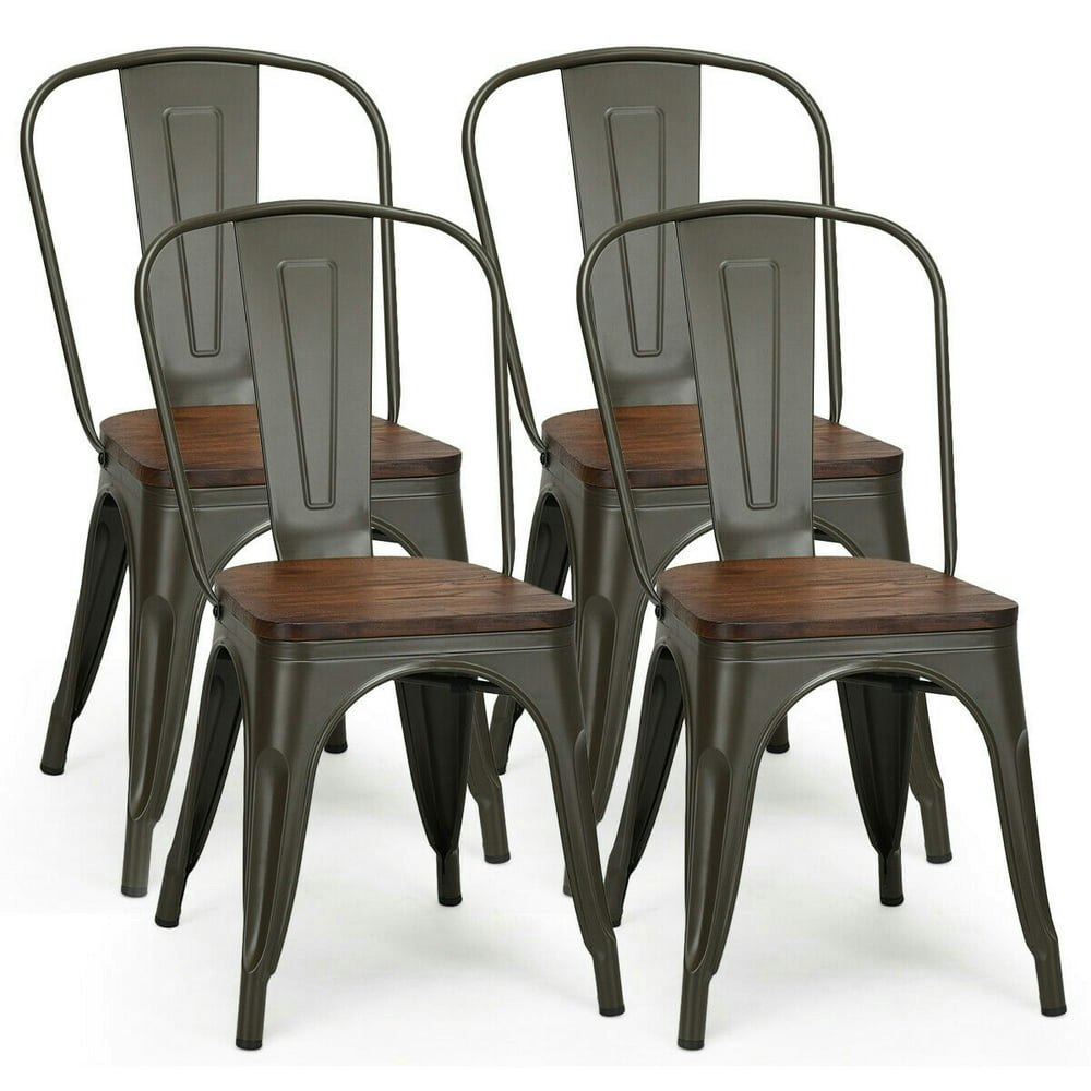 Costway Metal Dining Side Chairs 4-Pack: $142.99 Costway Metal Dining Side Chairs 4-Pack: $142.99