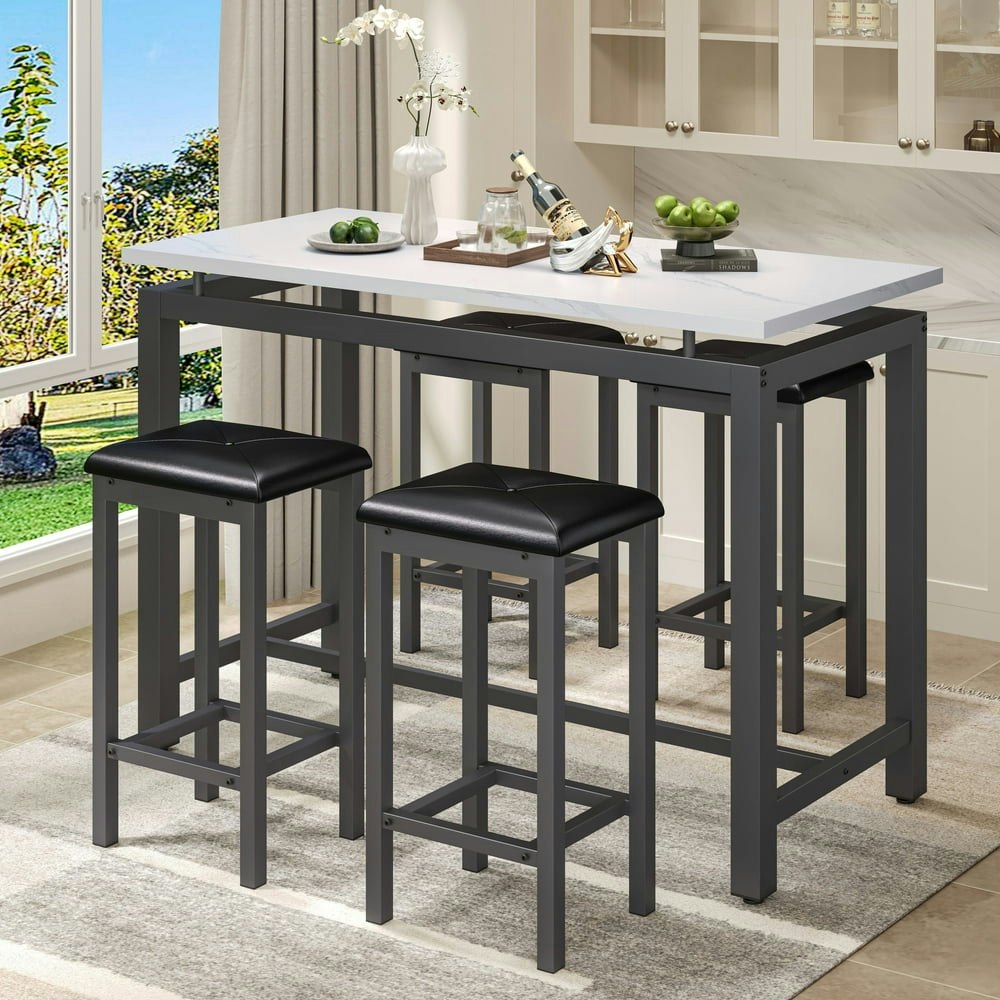 Counter Height Pub Table and Stool Set 5-Piece: $149.95 Counter Height Pub Table and Stool Set 5-Piece: $149.95