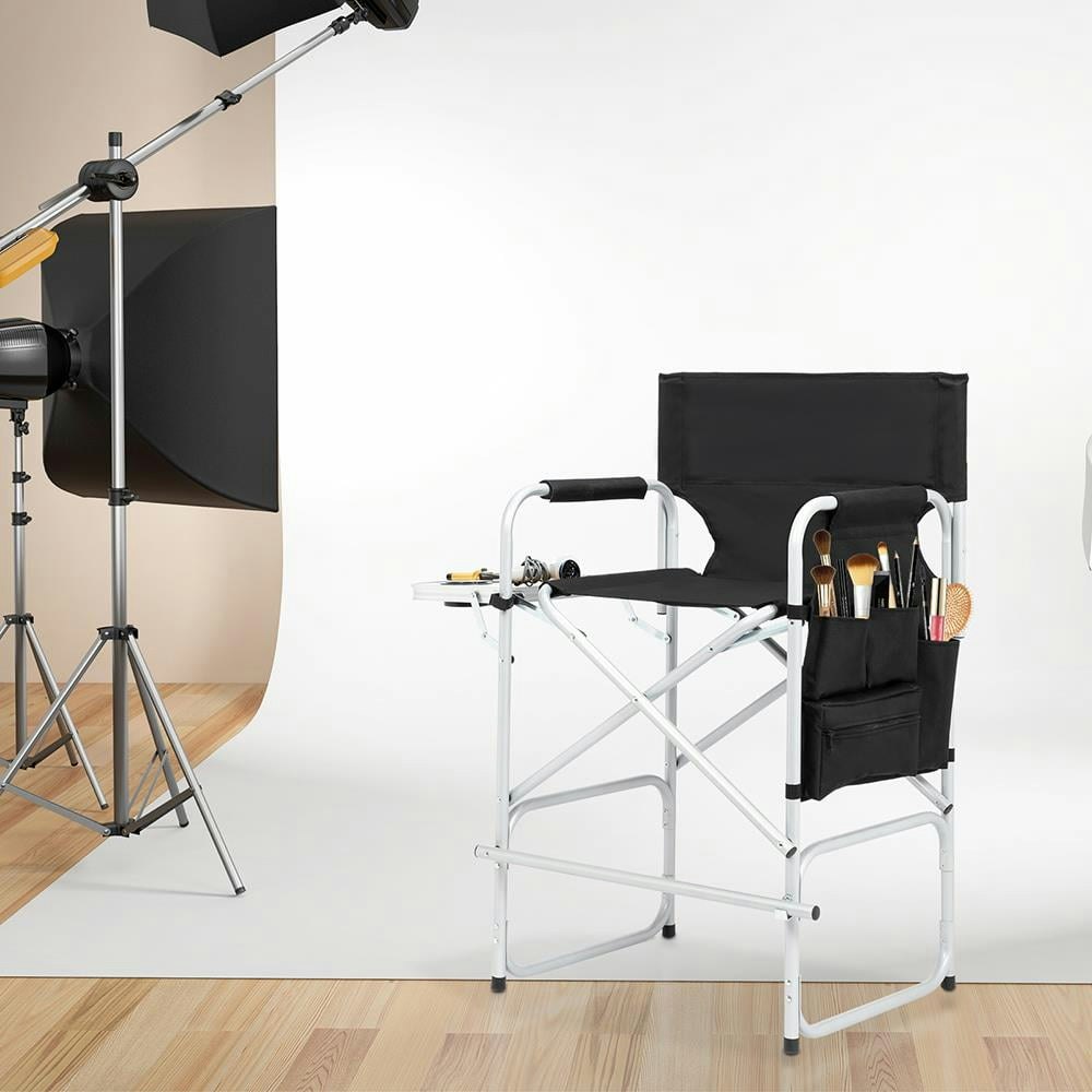 UBesGoo Folding Director Chair with Side Table: $58.99 UBesGoo Folding Director Chair with Side Table: $58.99