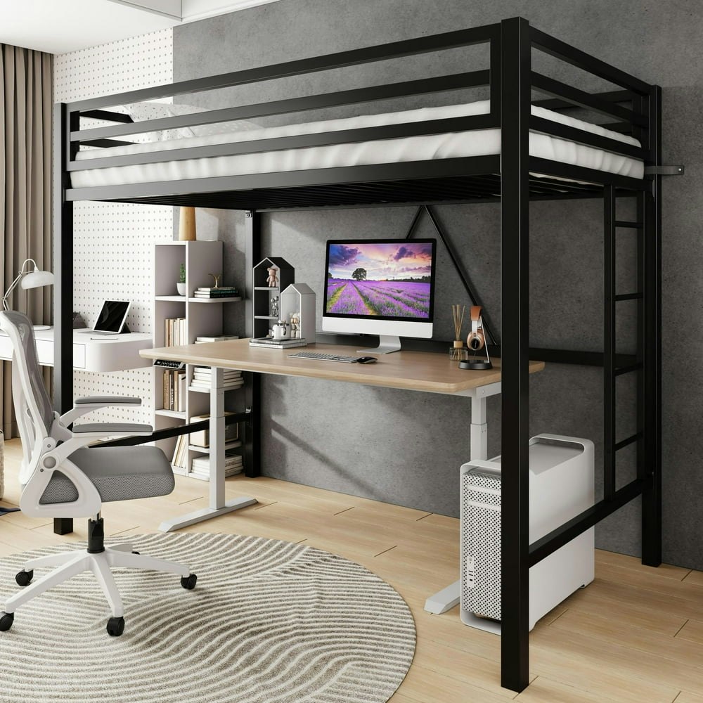 Amolife Twin Size Loft Bed Frame: $149.10 Amolife Twin Size Loft Bed Frame: $149.10