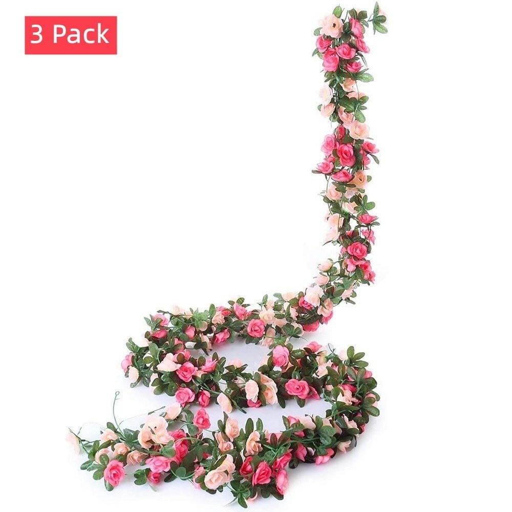 3-Pack 8 FT Spring Flower Garland: $10.71
