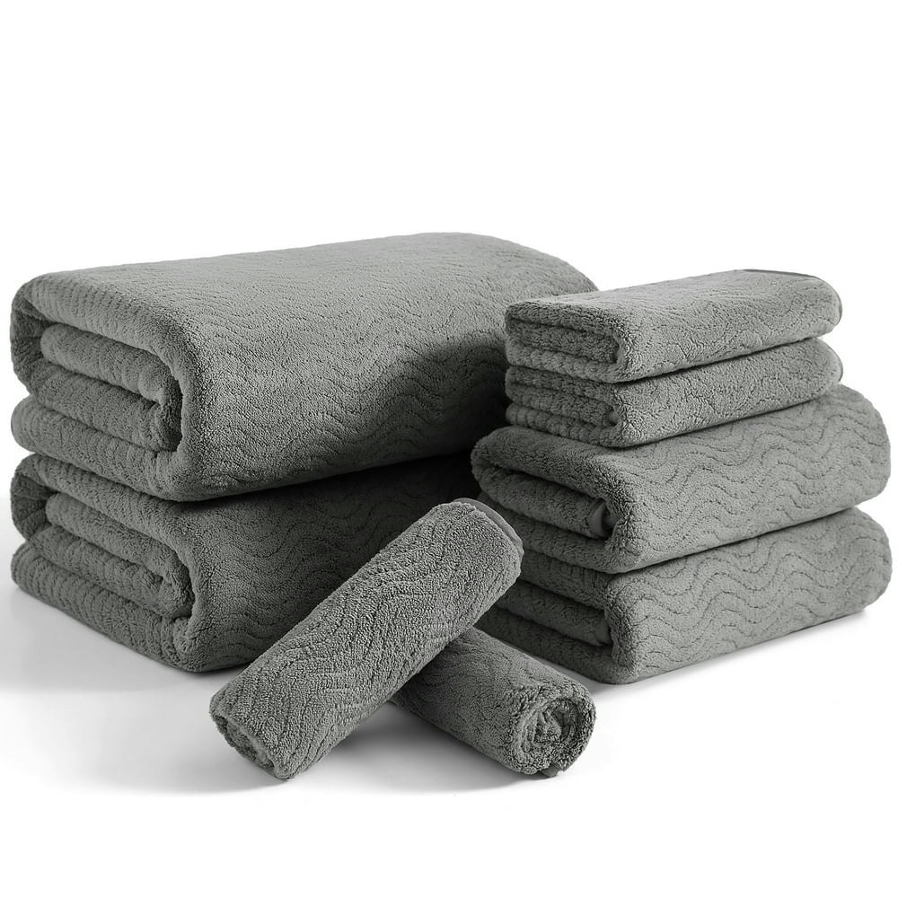 Beartech Microfiber Bath Towel Set 8-Piece: $23.69