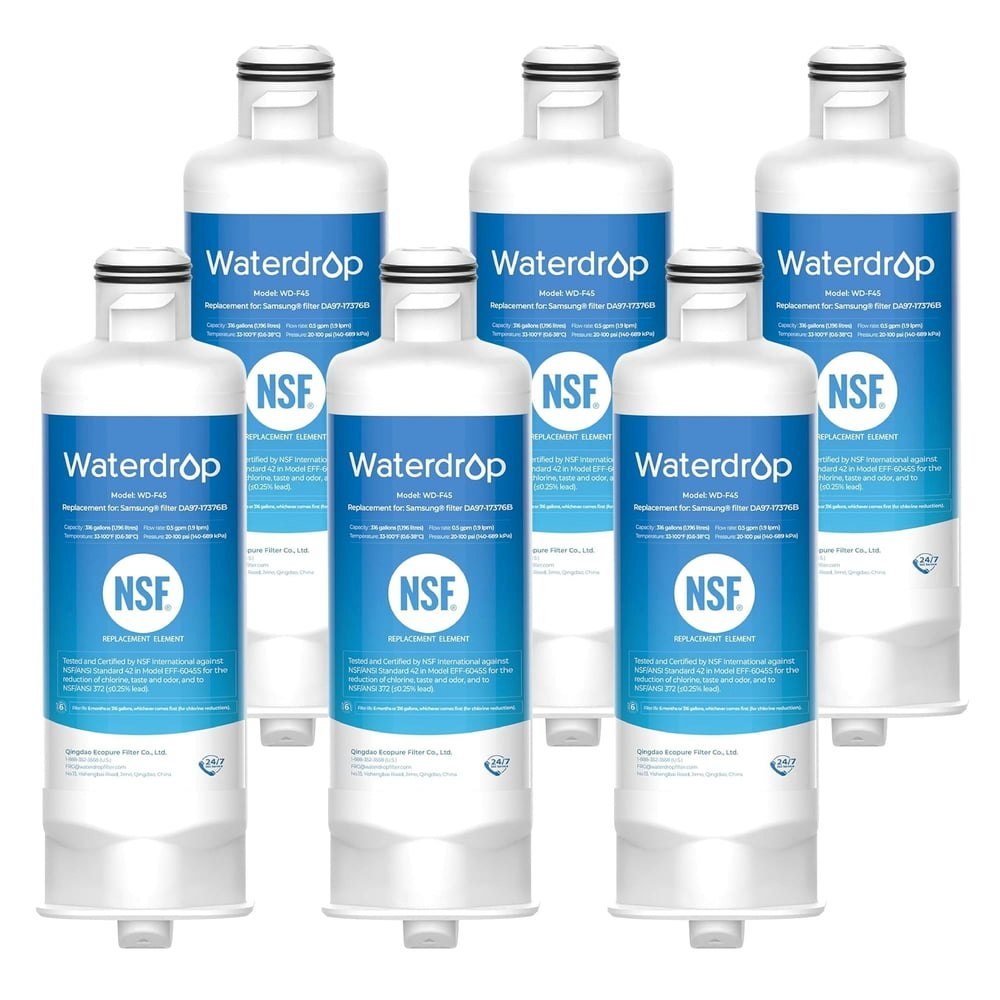 Waterdrop DA97-17376B Replacement Refrigerator Water Filter 6-Pack: $39.99 Waterdrop DA97-17376B Replacement Refrigerator Water Filter 6-Pack: $39.99