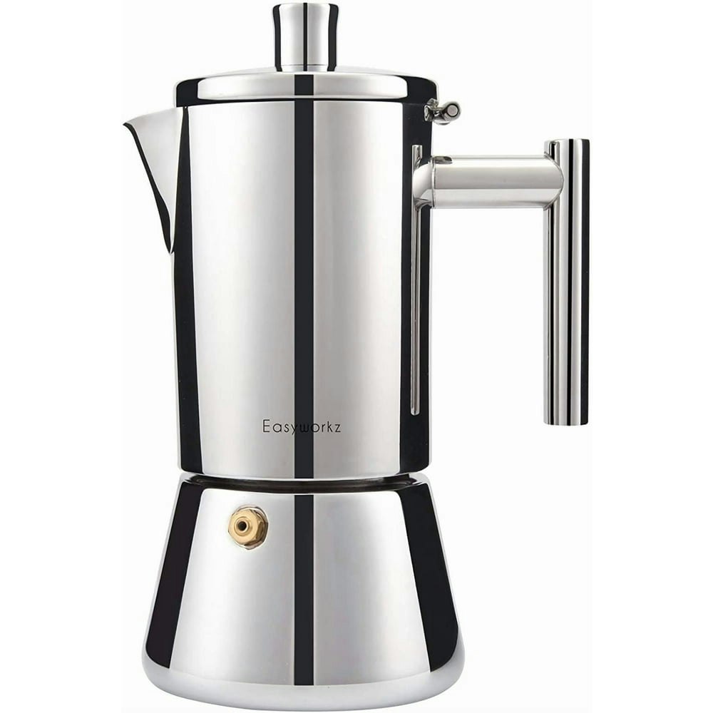 Easyworkz Diego Stovetop Espresso Maker 10oz 4-6 Cup Moka Pot: $44.99 Easyworkz Diego Stovetop Espresso Maker 10oz 4-6 Cup Moka Pot: $44.99