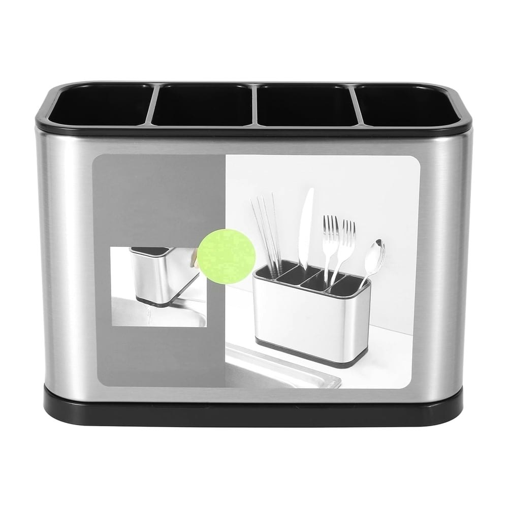 Hvxrjkn Stainless Steel Cutlery Utensil Holder Caddy: $12.99