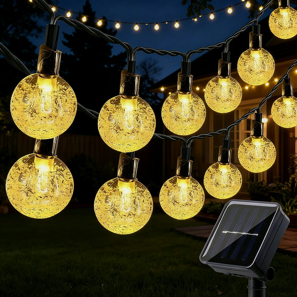Toodour 35.6ft 60-LED Solar Globe String Lights: $13.99 Toodour 35.6ft 60-LED Solar Globe String Lights: $13.99