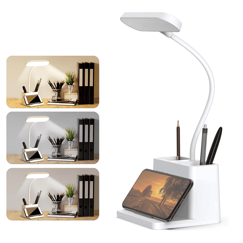Suptree LED Desk Lamp with Pen and Phone Holder and USB Port: $12.73 Suptree LED Desk Lamp with Pen and Phone Holder and USB Port: $12.73
