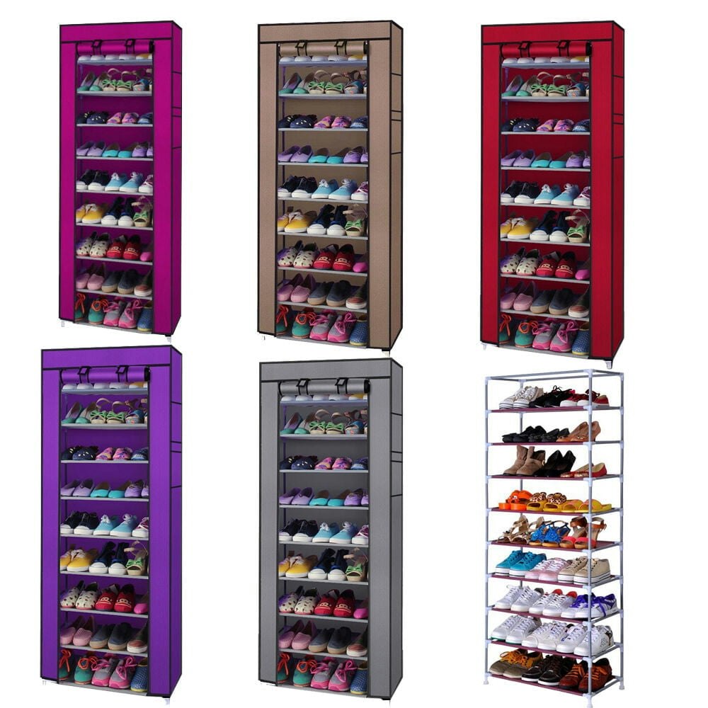 Zimtown 10-Tier Shoe Rack: $13.29