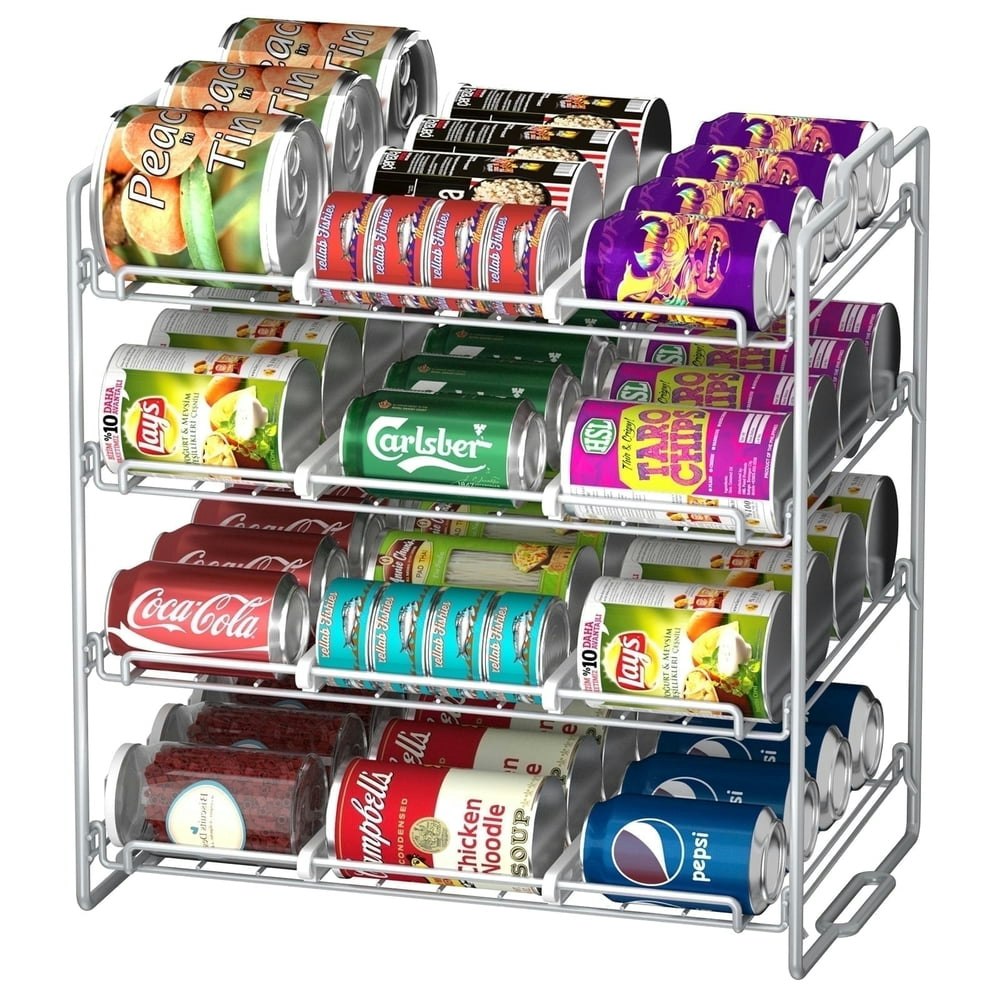 Stusgo 4-Tier Stackable Can Rack Organizer: $18.32 Stusgo 4-Tier Stackable Can Rack Organizer: $18.32