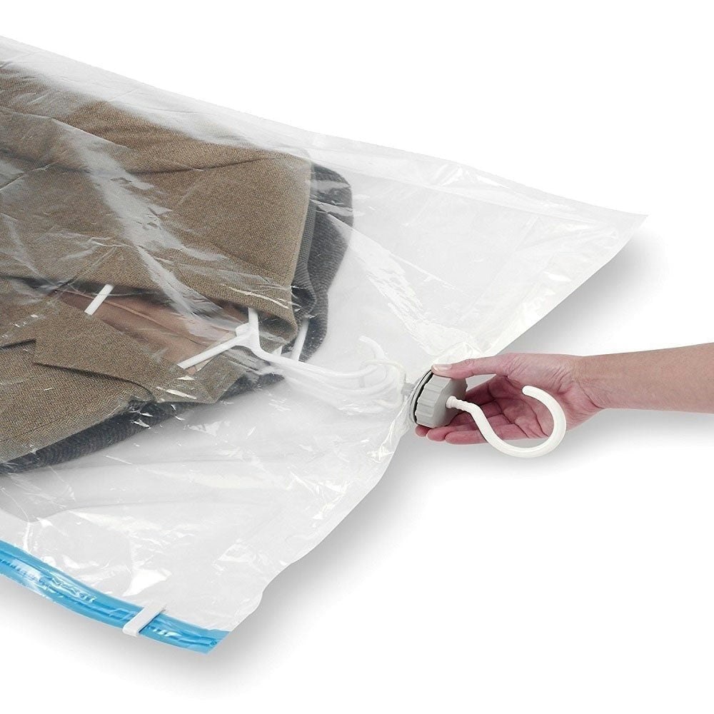 QQbed Vacuum Seal Hanging Garment Storage Bags with Hooks 4-Pack: $18.65 QQbed Vacuum Seal Hanging Garment Storage Bags with Hooks 4-Pack: $18.65
