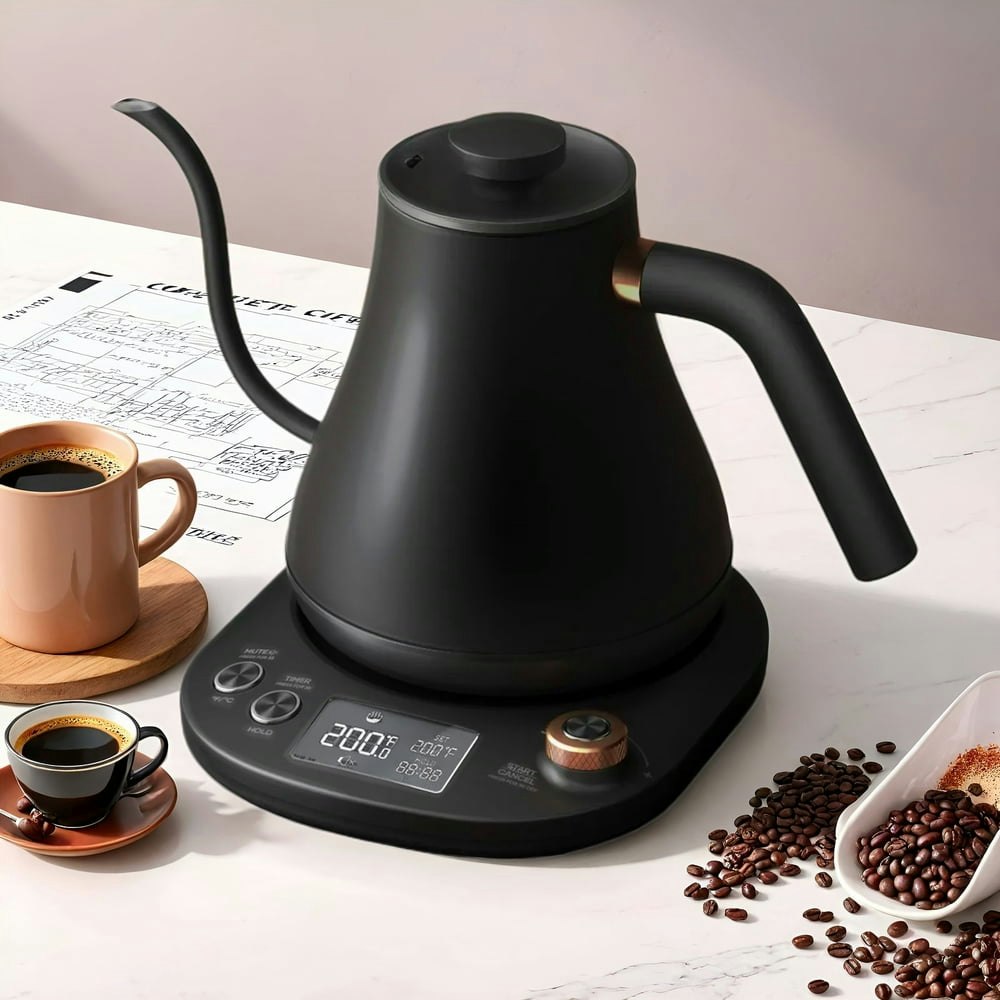 Electric Temperature Control Gooseneck Kettle 28oz: $44.99 Electric Temperature Control Gooseneck Kettle 28oz: $44.99