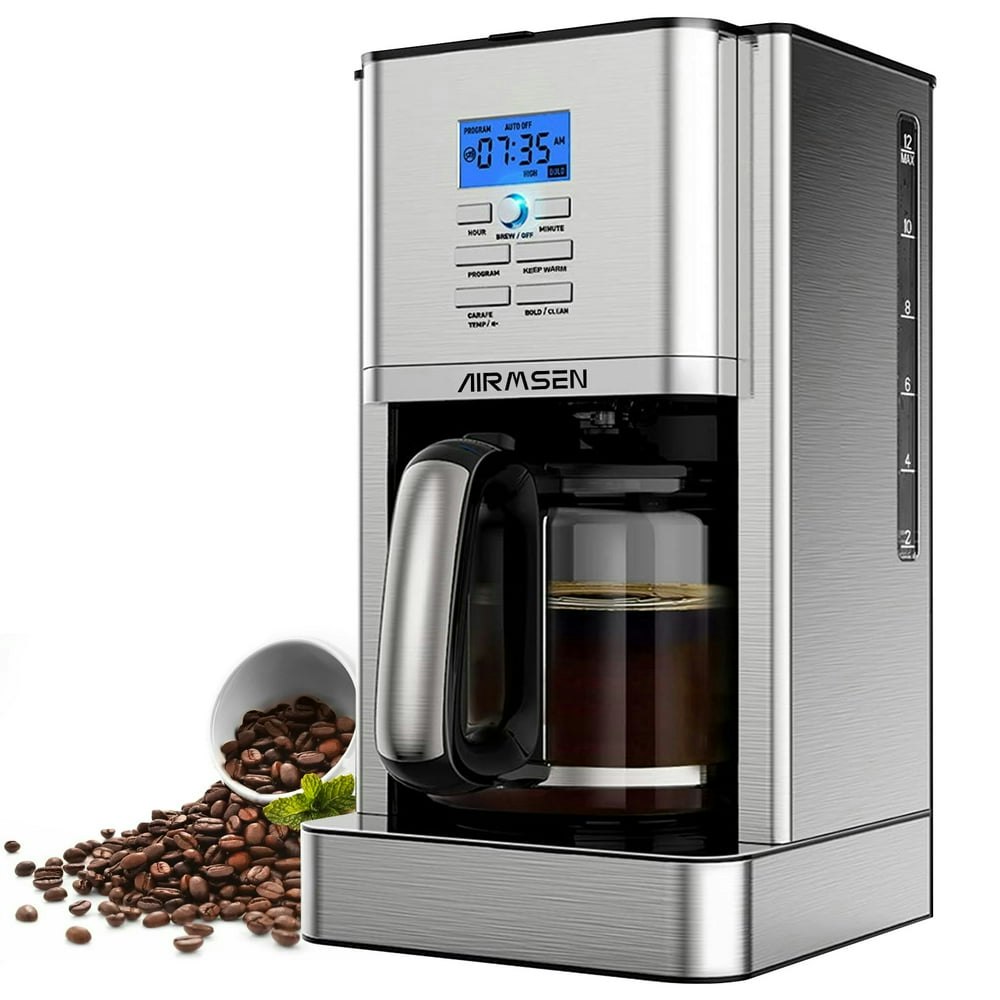 Airmsen 12-Cup Stainless Steel Drip Coffee Maker: $54.99 Airmsen 12-Cup Stainless Steel Drip Coffee Maker: $54.99