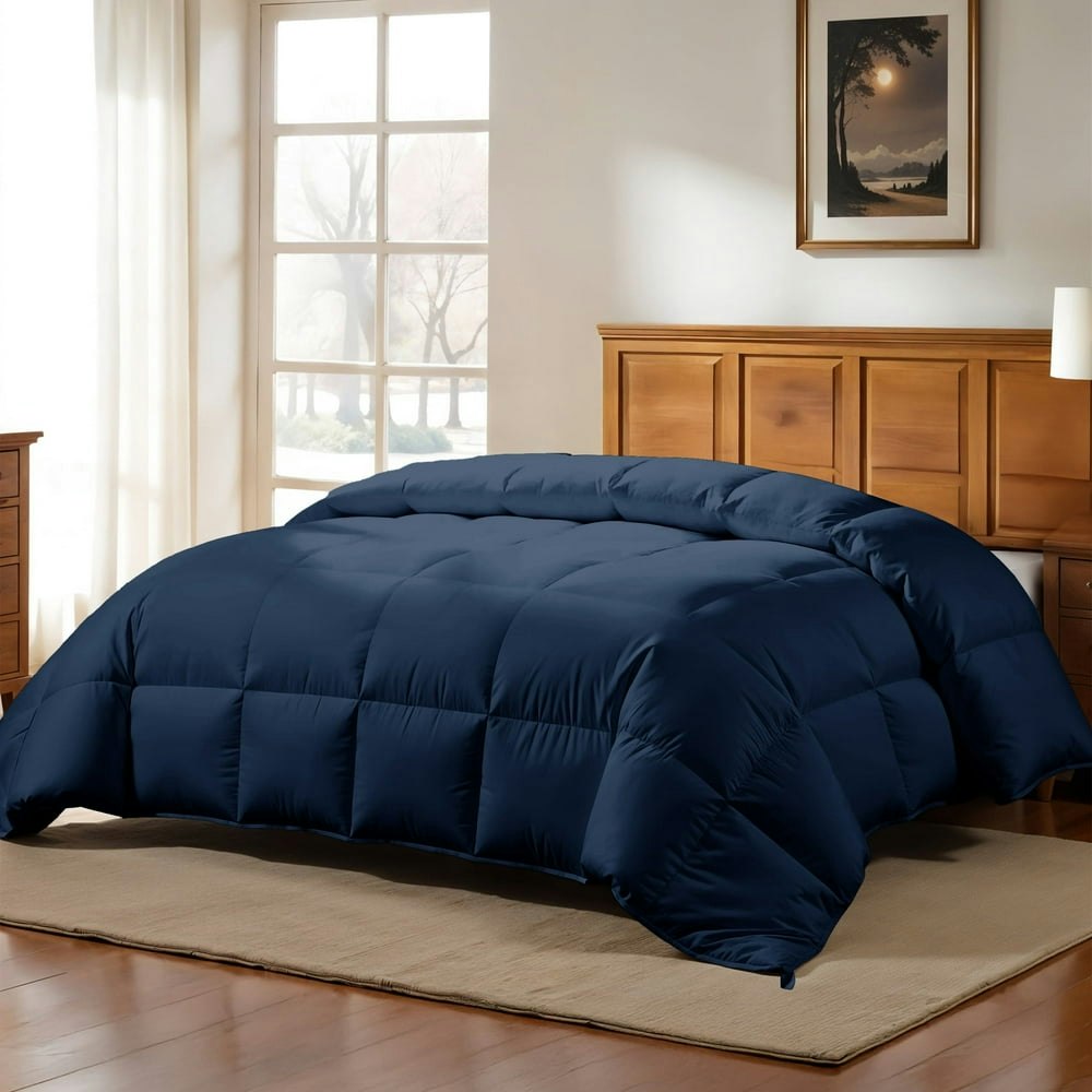 Lux Decor Collection Queen Quilted Reversible Down Alternative Comforter: $23.99