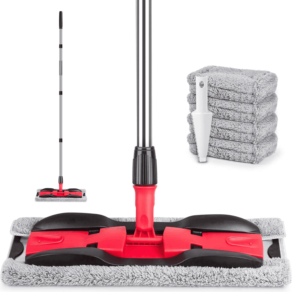 Sugarday Flat Floor Mop with 4 Washable Pads: $15.45 Sugarday Flat Floor Mop with 4 Washable Pads: $15.45