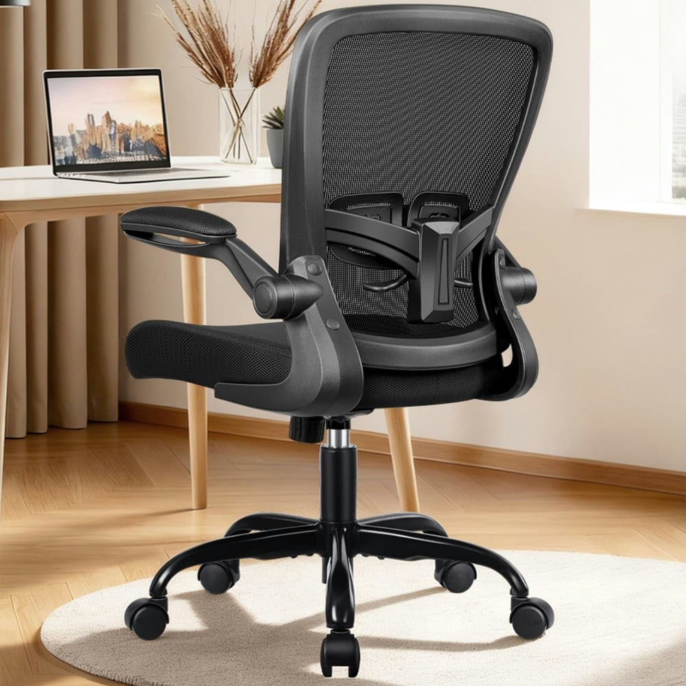 Coolhut Ergonomic Mesh Office Chair with Adjustable Lumbar Support and Flip-Up Arms: $78.99 Coolhut Ergonomic Mesh Office Chair with Adjustable Lumbar Support and Flip-Up Arms: $78.99