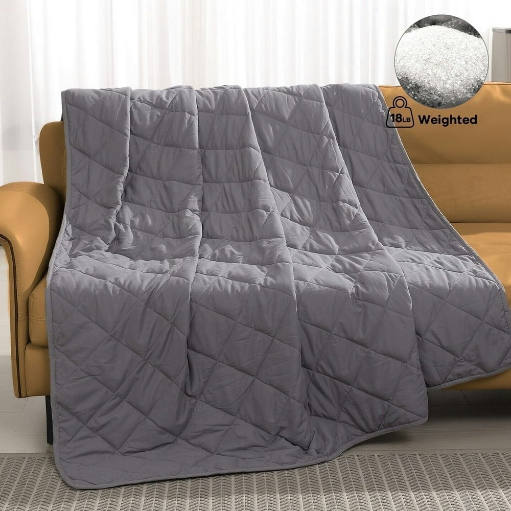 Marnur 18-lb Queen Weighted Blanket 60" x 80": $37.79