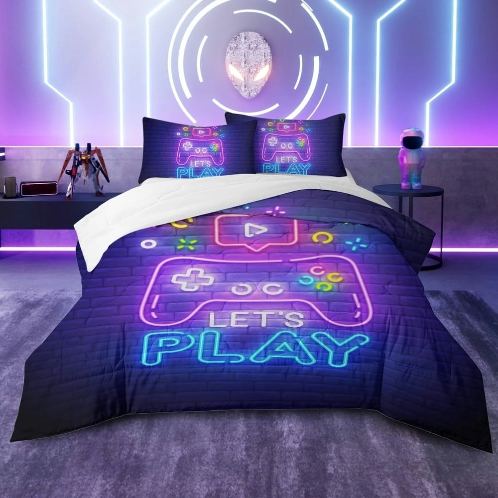 Sleepwish 3-Piece Twin Gaming Comforter Set: $29.99