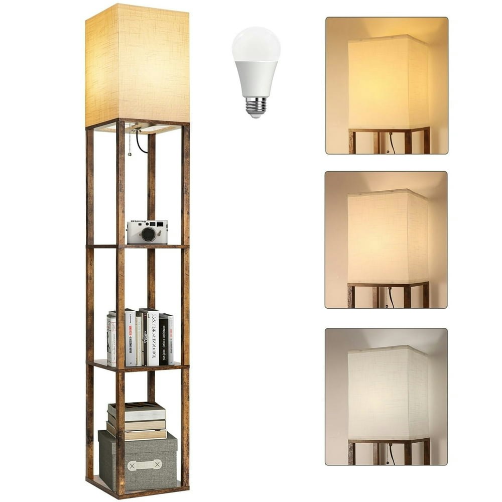 Floor Lamp with Shelves: $35.99 Floor Lamp with Shelves: $35.99