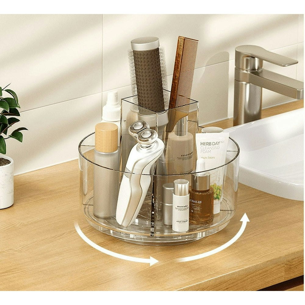 Rotating Makeup Organizer Carousel Storage Rack: $19.99