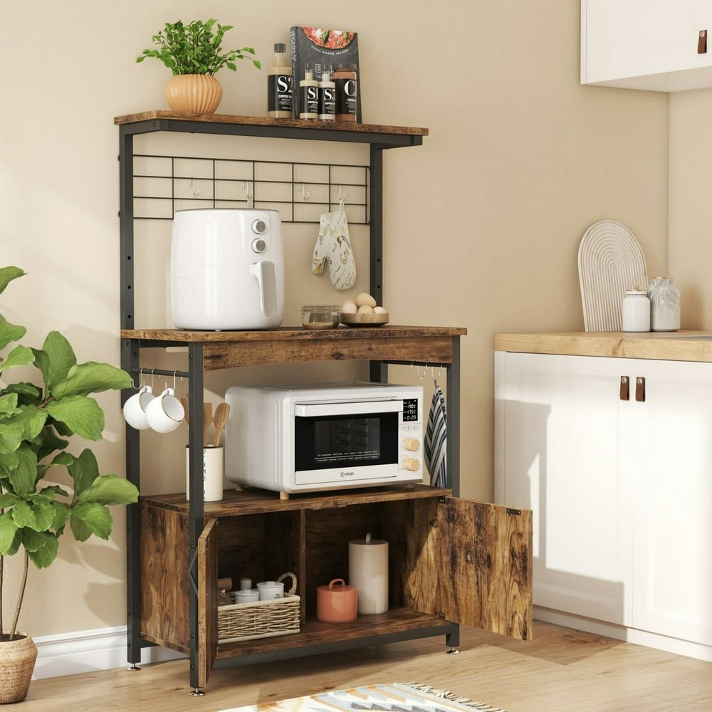 Bestier 3-Tier Baker's Rack with Cabinet: $89.79 Bestier 3-Tier Baker's Rack with Cabinet: $89.79