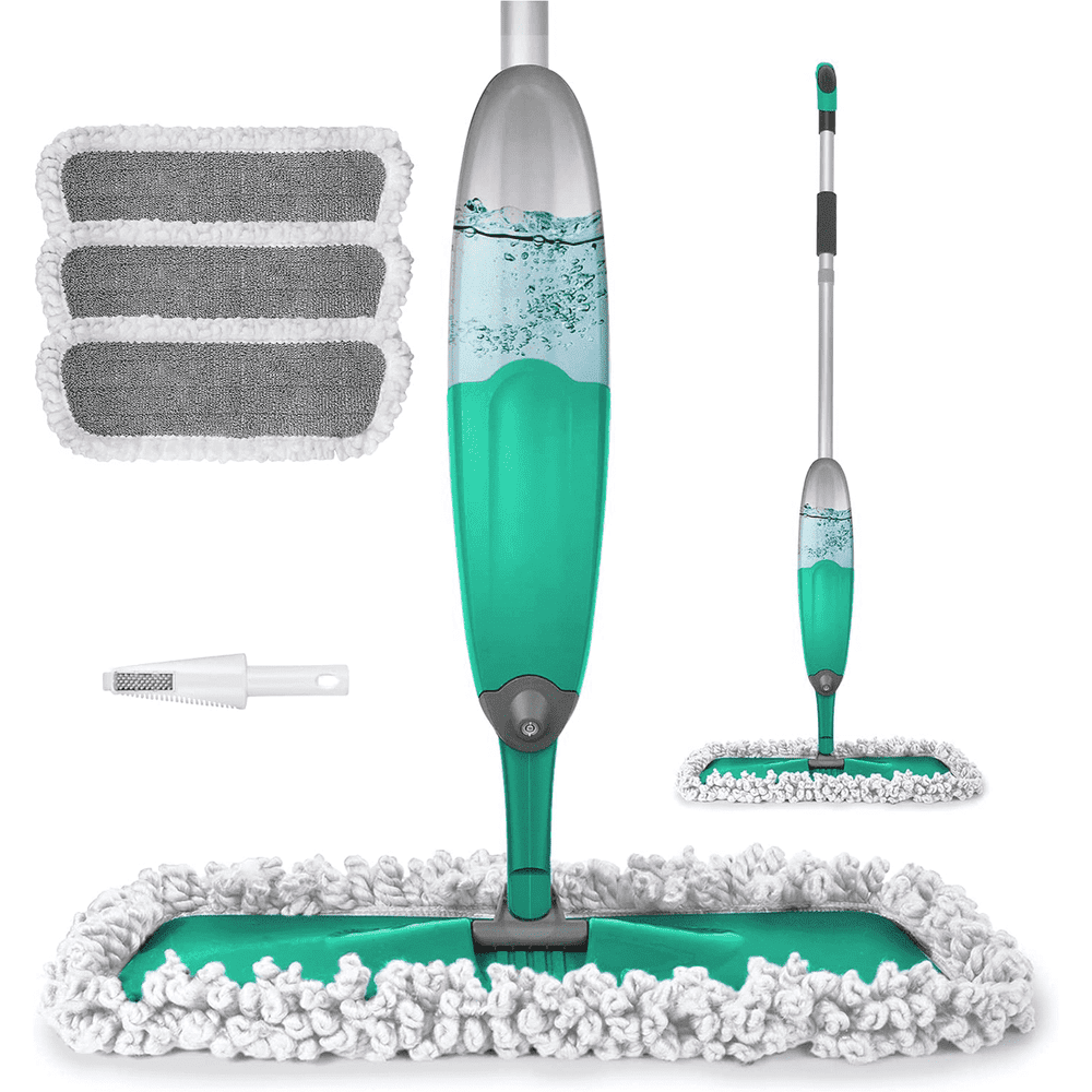 BCOOSS Microfiber Spray Mop with Refillable Bottle 3-Pack Washable Mop Pads: $20.99 BCOOSS Microfiber Spray Mop with Refillable Bottle 3-Pack Washable Mop Pads: $20.99