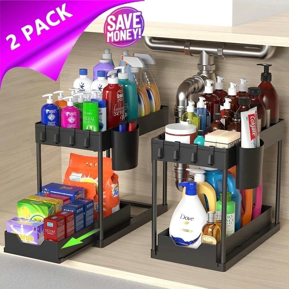 Phancir 2-Tier Under Sink Organizer 2-Pack: $24.98 Phancir 2-Tier Under Sink Organizer 2-Pack: $24.98