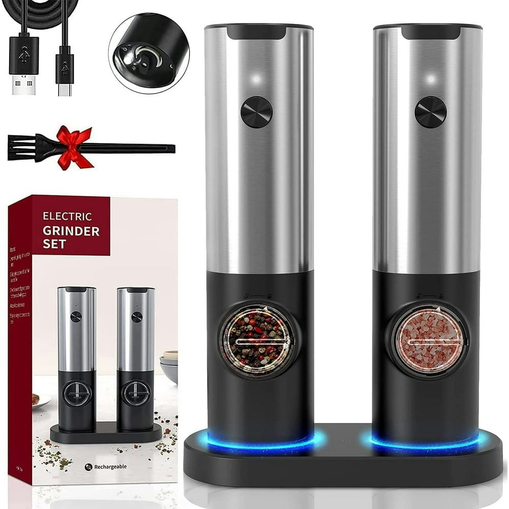 Cocobela Rechargeable Electric Salt and Pepper Grinder Set: $25.69 Cocobela Rechargeable Electric Salt and Pepper Grinder Set: $25.69