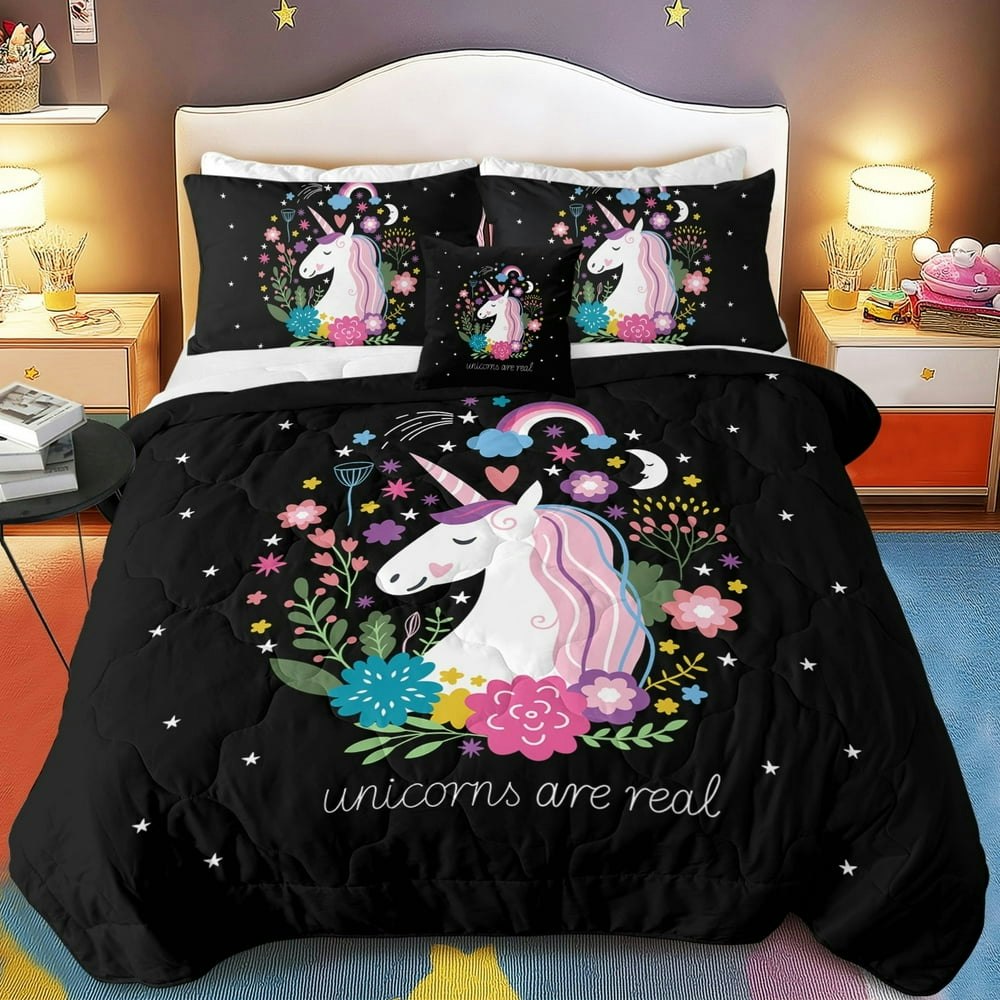 Sleepwish Kids Unicorn Twin Comforter Bedding Set 4-Piece: $32.99 Sleepwish Kids Unicorn Twin Comforter Bedding Set 4-Piece: $32.99
