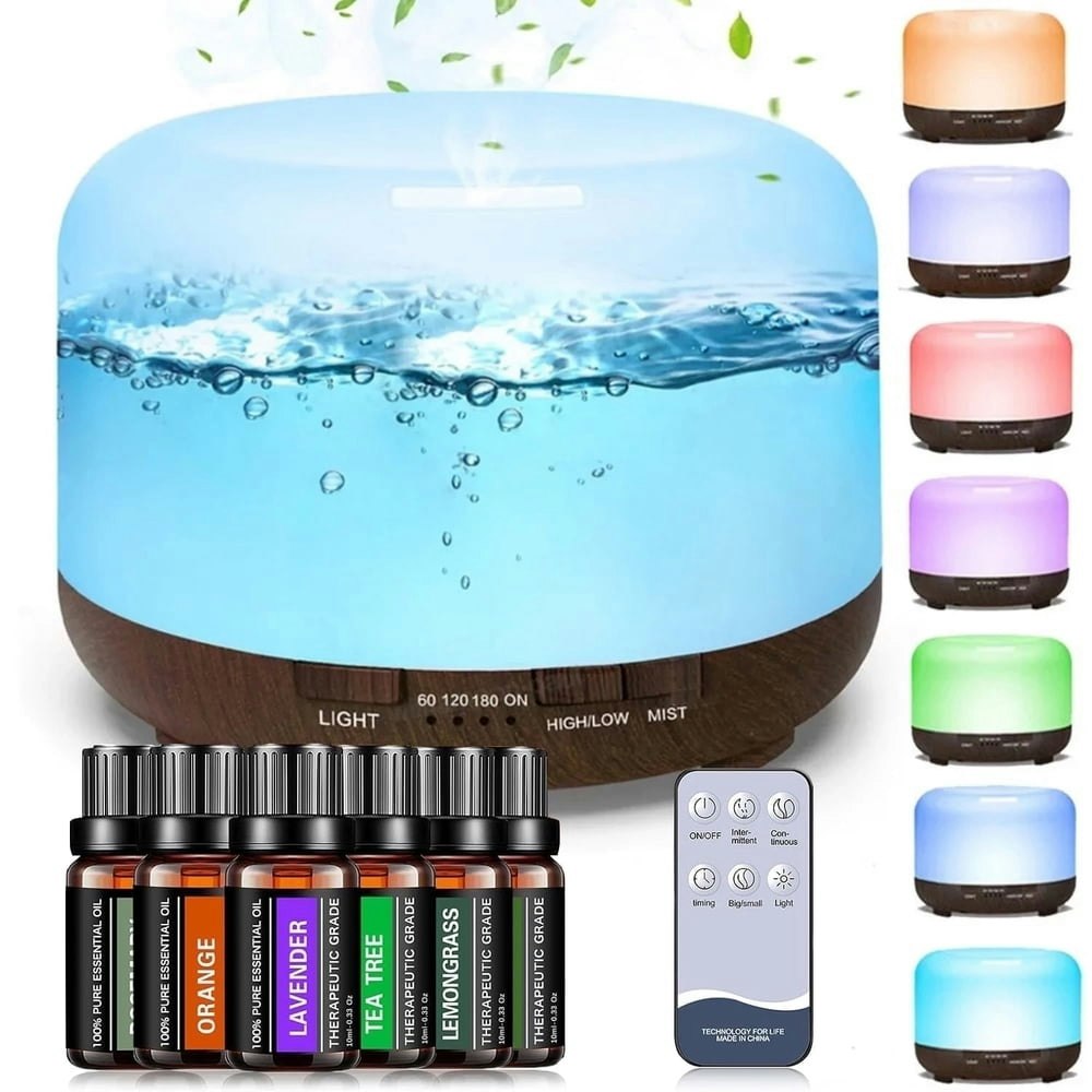 Fimilo 500ml Essential Oil Diffuser with Essential Oils 6-Pack: $19.89 Fimilo 500ml Essential Oil Diffuser with Essential Oils 6-Pack: $19.89