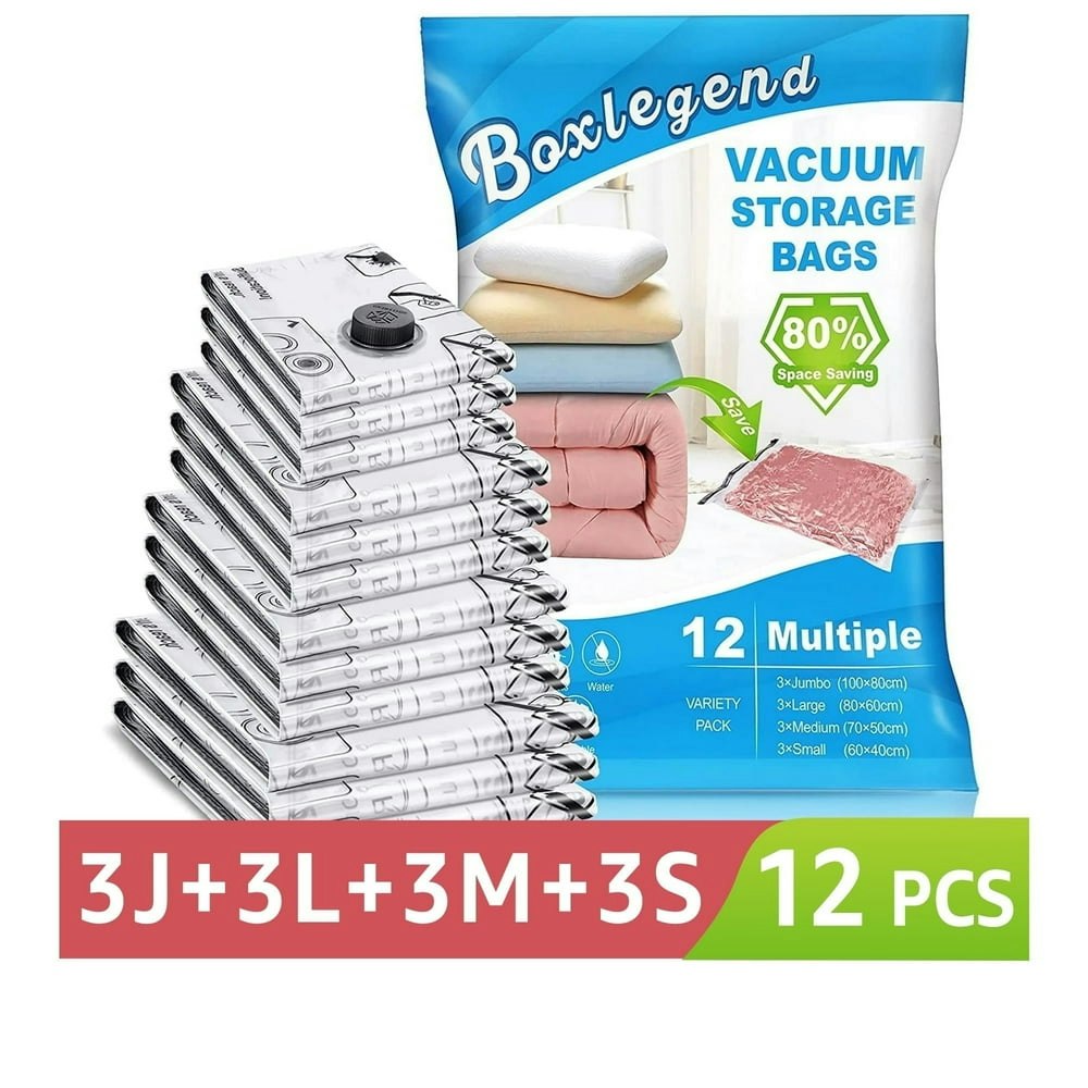 Boxlegend Vacuum Storage Bags 12-Pack: $14.99 Boxlegend Vacuum Storage Bags 12-Pack: $14.99