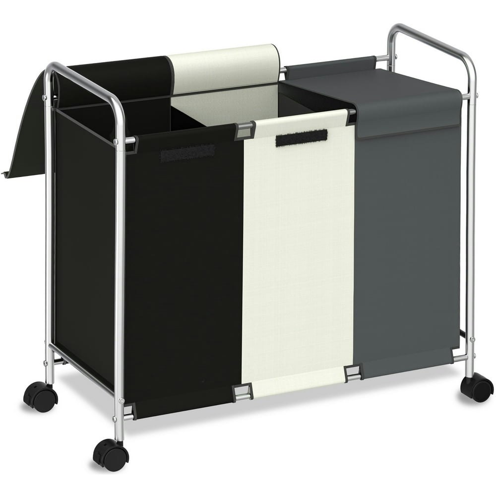 Nefoso 3-Section Laundry Hamper Sorter Cart 150L: $32.29 Nefoso 3-Section Laundry Hamper Sorter Cart 150L: $32.29