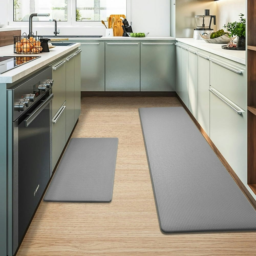 Pabube Anti-Fatigue Kitchen Mat Set 17"x29" + 17"x59": $29.99 Pabube Anti-Fatigue Kitchen Mat Set 17"x29" + 17"x59": $29.99