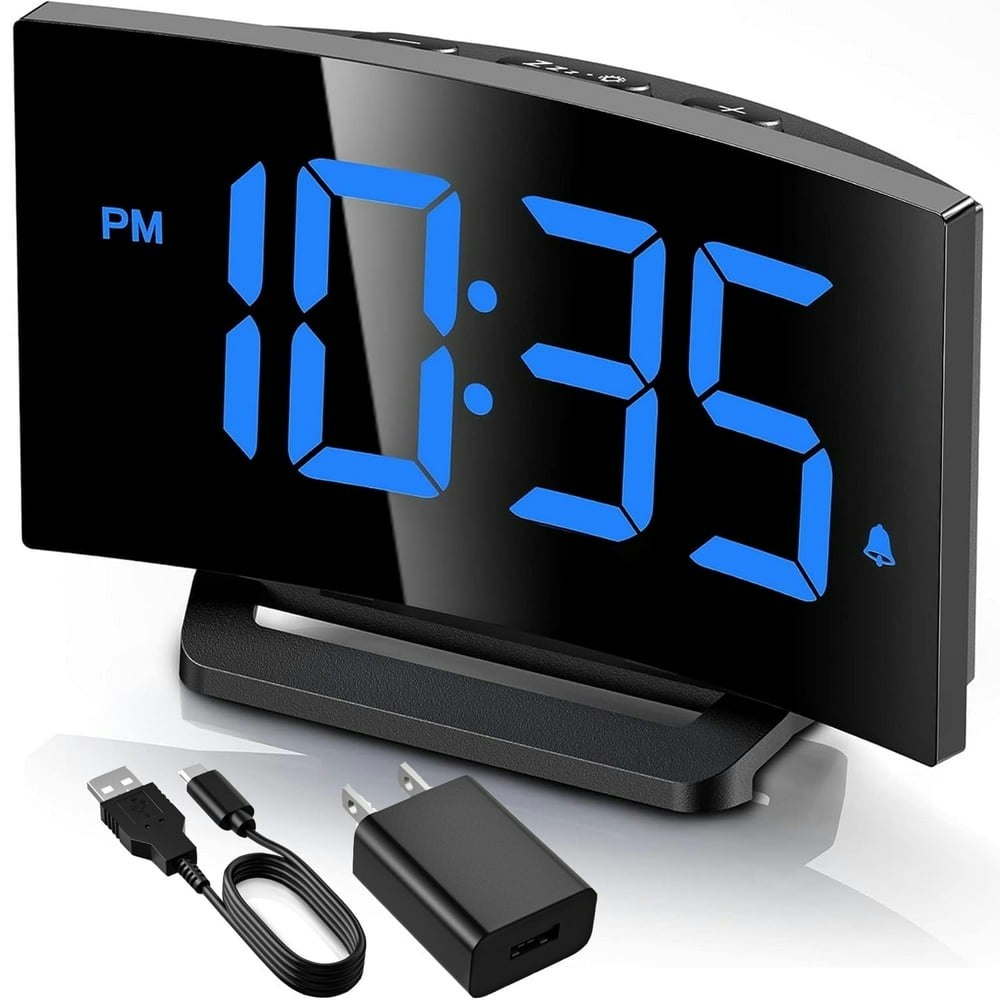 Mpow Digital Alarm Clock with Battery Backup: $12.99