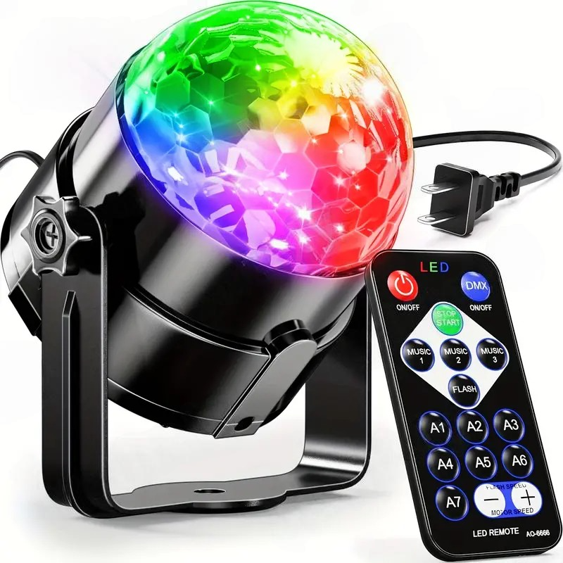 Sound Activated Disco Ball Strobe Party Light with Remote Control: $15.29 Sound Activated Disco Ball Strobe Party Light with Remote Control: $15.29