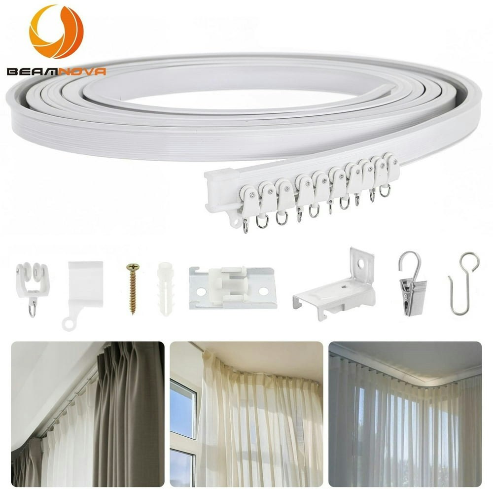 Beamnova 5m Curved Ceiling Curtain Track Rail System: $26.09 Beamnova 5m Curved Ceiling Curtain Track Rail System: $26.09
