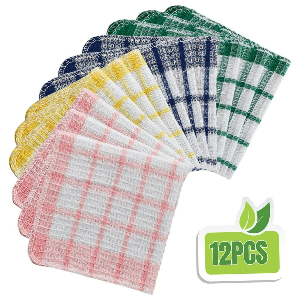 Lingsida Cotton Dish Cloths 12-Count: $10.98 Lingsida Cotton Dish Cloths 12-Count: $10.98