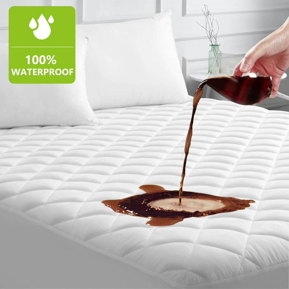 Jphome Queen Waterproof Quilted Fitted Mattress Pad Cover 60" x 80": $22.49 Jphome Queen Waterproof Quilted Fitted Mattress Pad Cover 60" x 80": $22.49