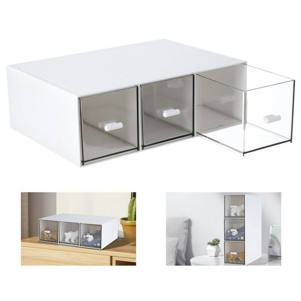 Bangcool Clear Stackable Storage Drawers 3-Drawer Organizer: $12.95 Bangcool Clear Stackable Storage Drawers 3-Drawer Organizer: $12.95