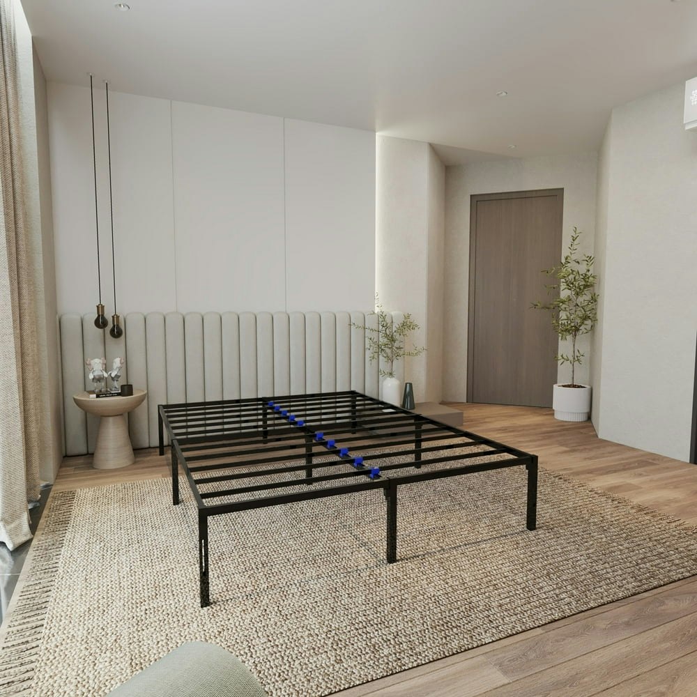 Nest Slumber Queen Platform Bed Frame 14" Mattress Foundation: $55.97