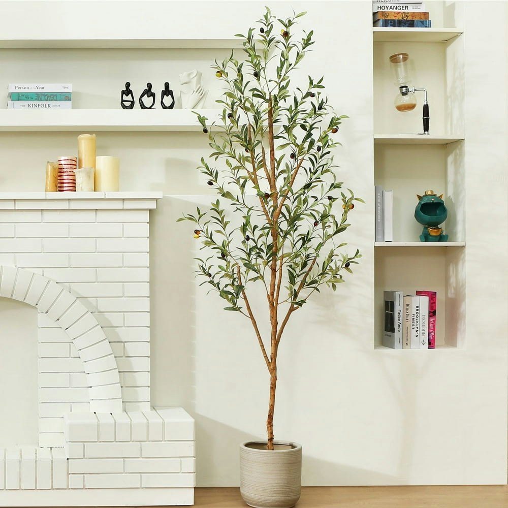 6-Foot Artificial Olive Tree in Pot: $37.79 6-Foot Artificial Olive Tree in Pot: $37.79