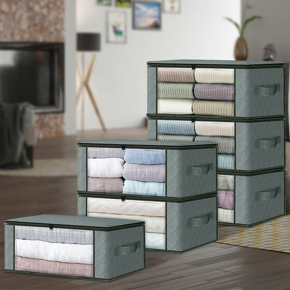 Clothes Storage Organizer Bags 6-Pack: $16.48