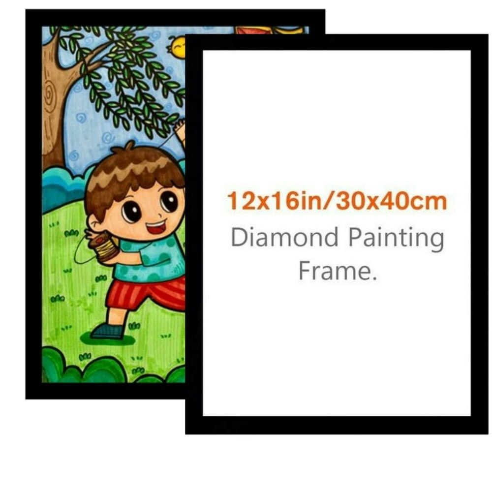 Magnetic Diamond Art Frames 2-Piece Set for 12x16in Canvas: $15.99