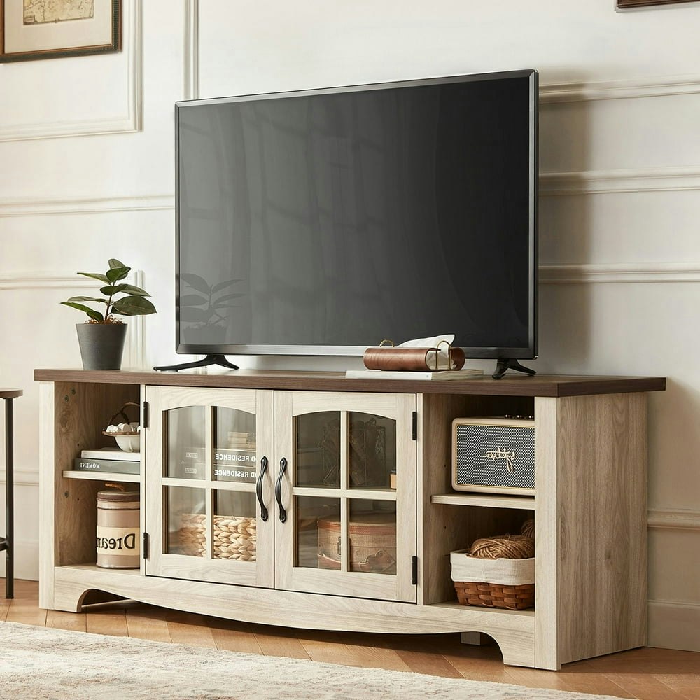 Linsy Home Modern Farmhouse TV Stand for TVs up to 65": $159.99