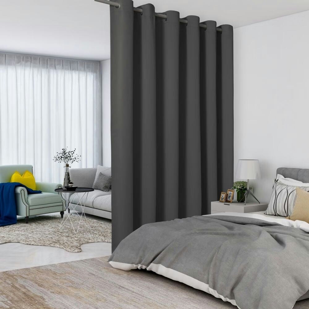 Lushvida Total Privacy Room Divider Curtain 1-Panel 8.3ft x 7ft: $18.99 Lushvida Total Privacy Room Divider Curtain 1-Panel 8.3ft x 7ft: $18.99