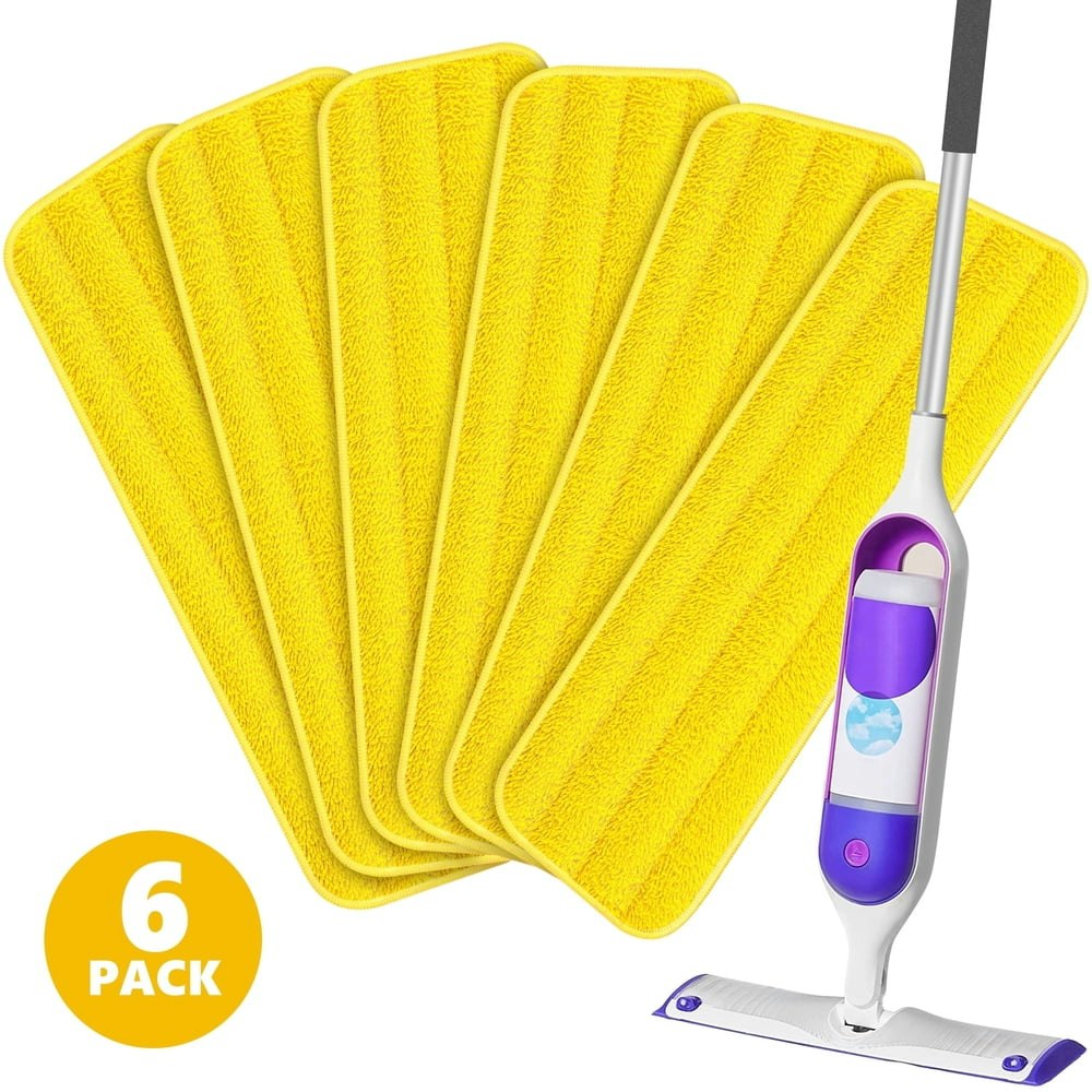SUGARDAY Reusable Microfiber Mop Pad Refills 6-Pack Compatible with Swiffer Power Mop: $12.69 SUGARDAY Reusable Microfiber Mop Pad Refills 6-Pack Compatible with Swiffer Power Mop: $12.69